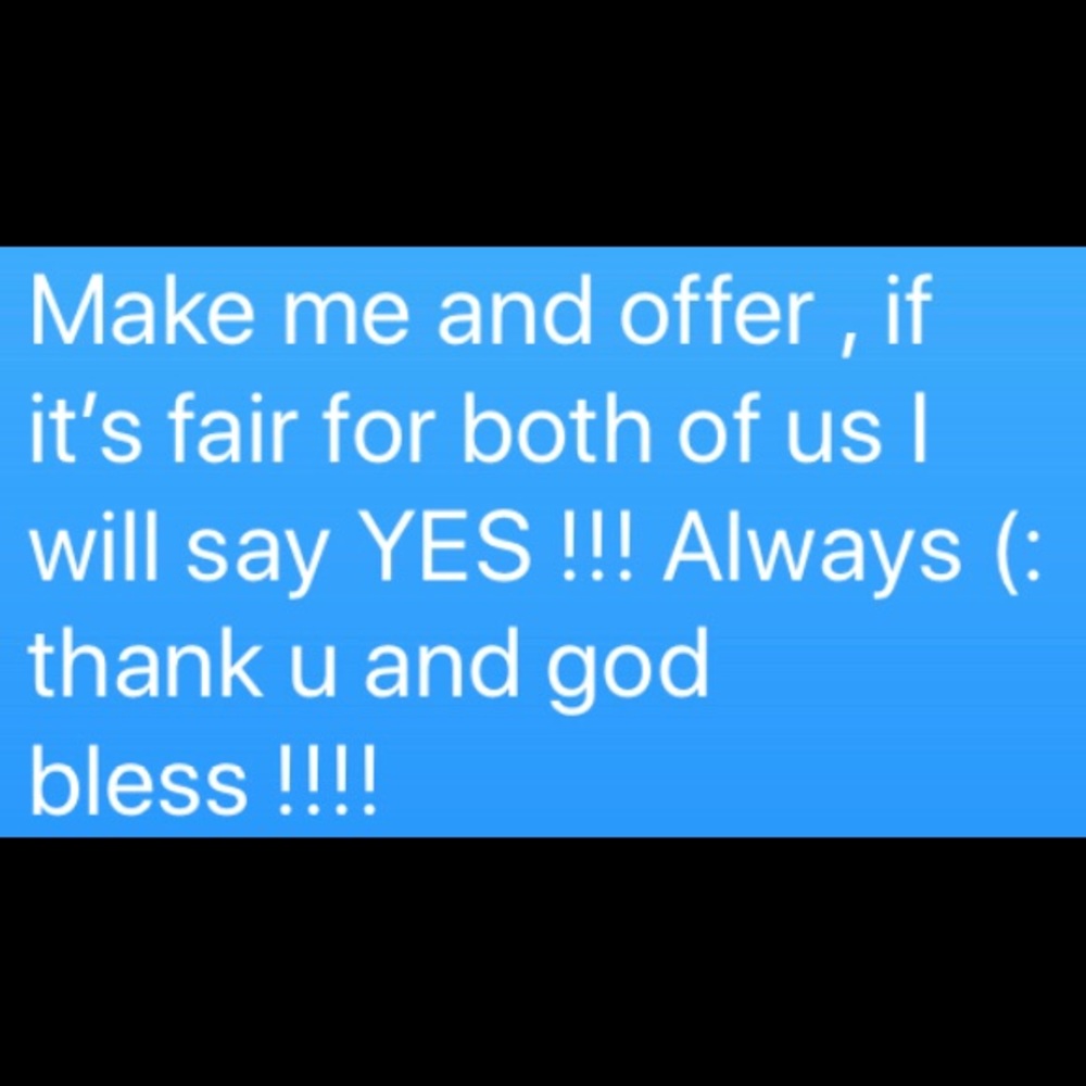 Make offers (: